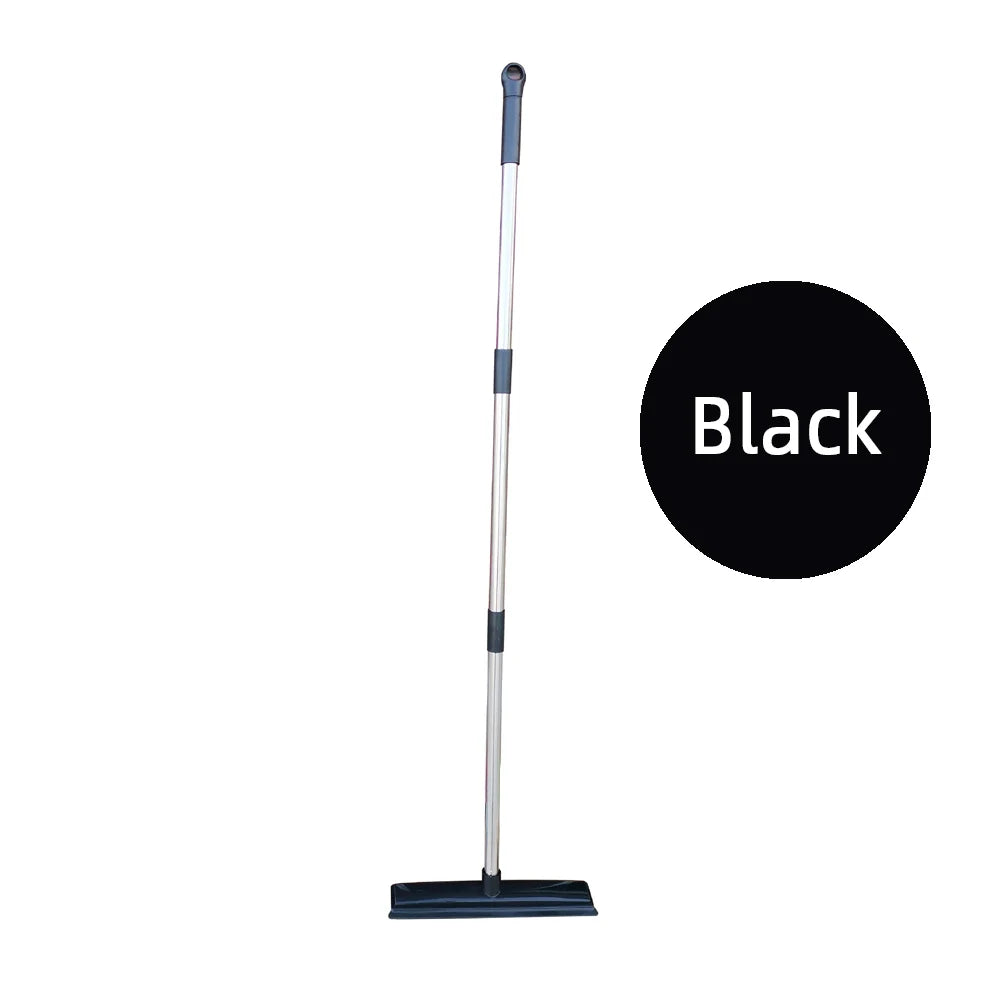 Pet Hair Removal Rubber Broom with Squeegee - Effortless Carpet and Floor Cleaning for all Pet Hair
