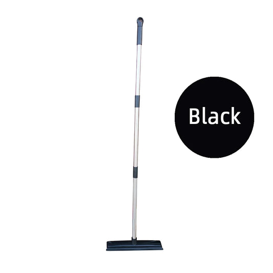Pet Hair Removal Rubber Broom with Squeegee - Effortless Carpet and Floor Cleaning for all Pet Hair
